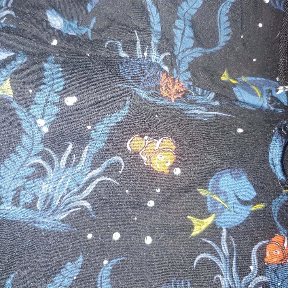 EUC Torrid Finding Nemo dress, size 4. Challis, roll sleeves - Picture 6 of 6
